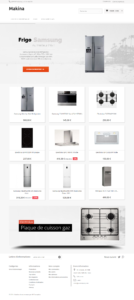 Accueil template électroménager pour PrestaShop 1.6